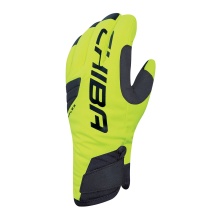 Chiba Winter Cycling Gloves BioXCell Warm neon yellow - 1 pair